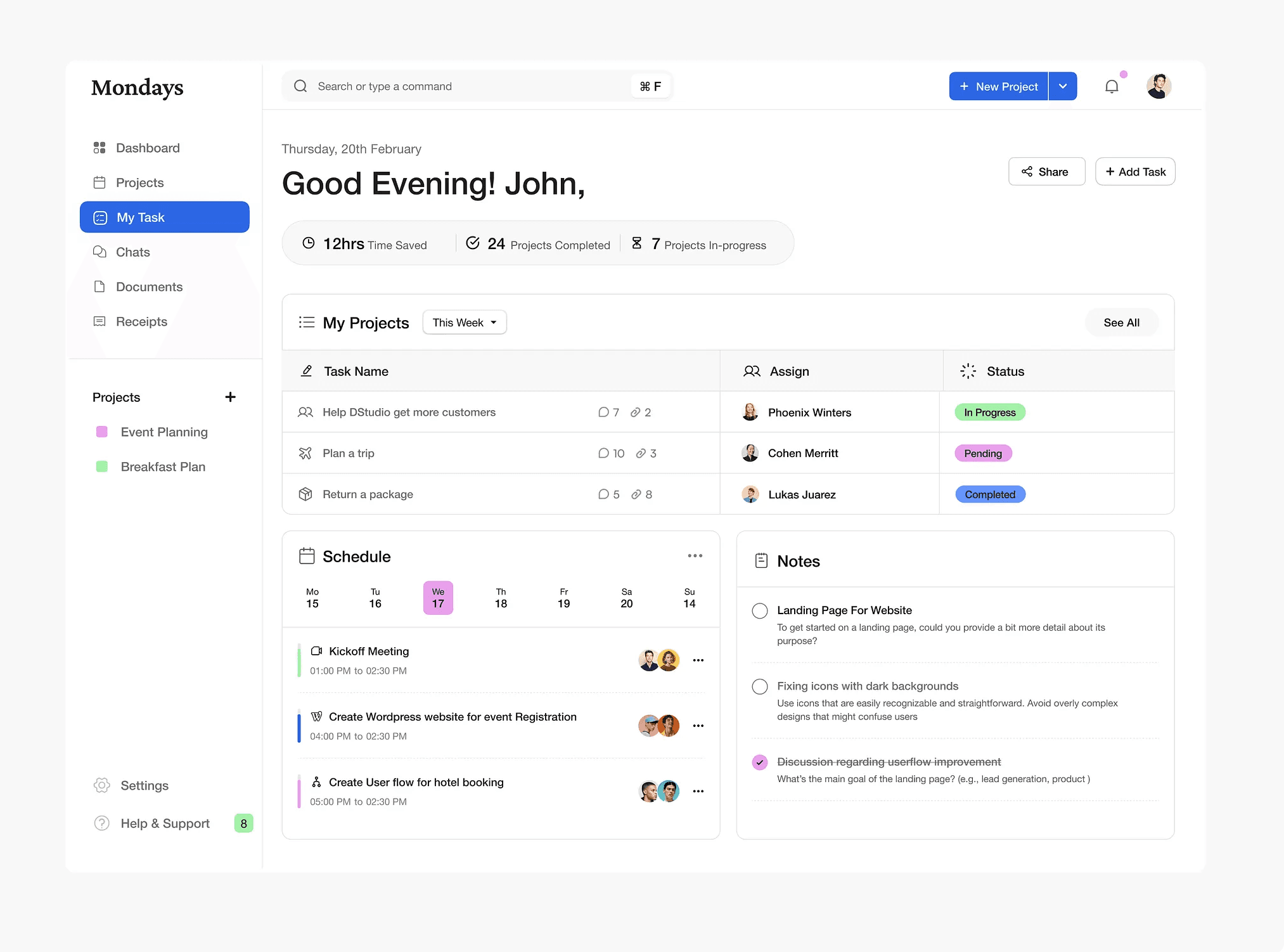 AhaTherapy Dashboard